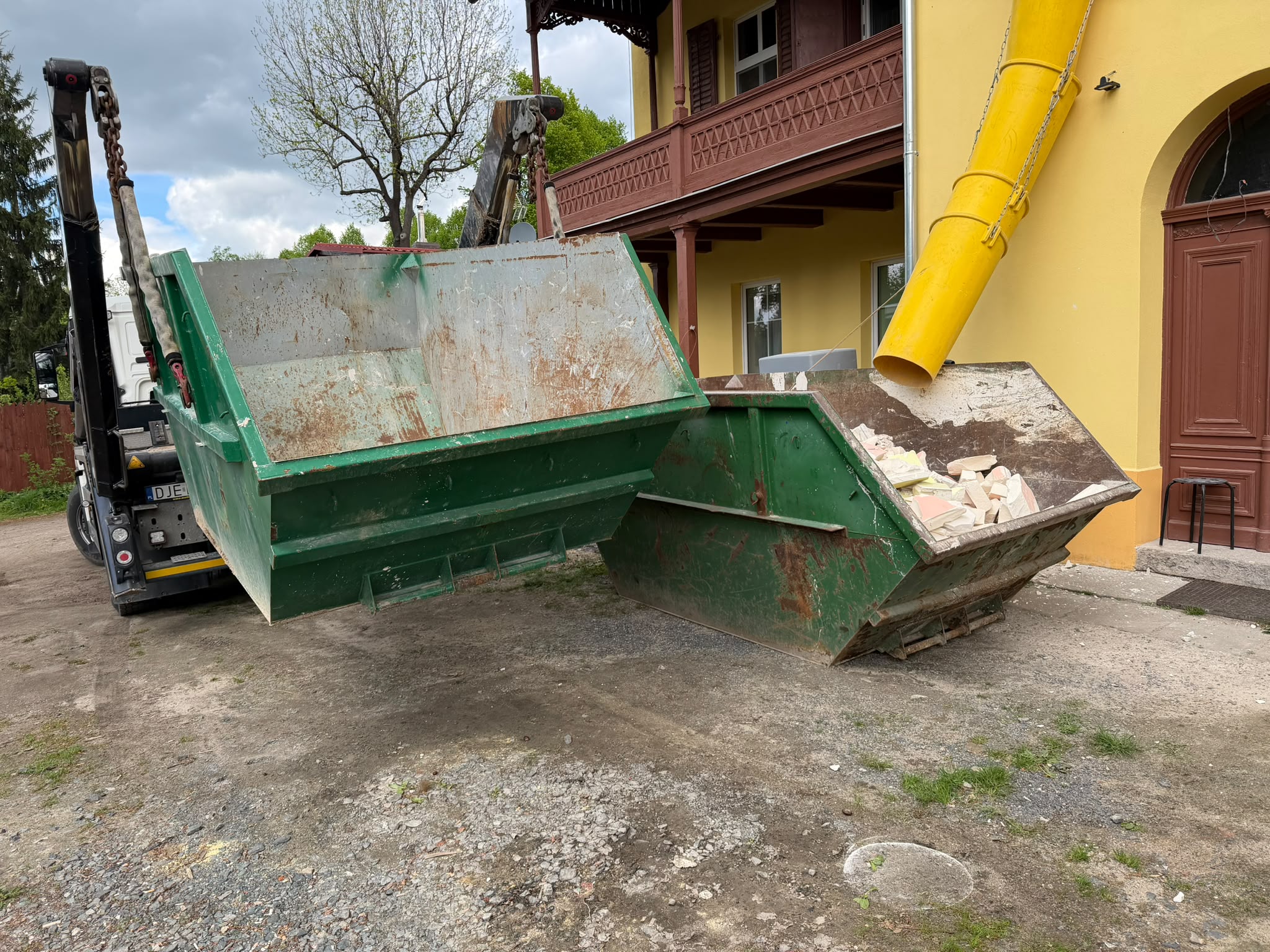 Kontener i zsyp budowlany
